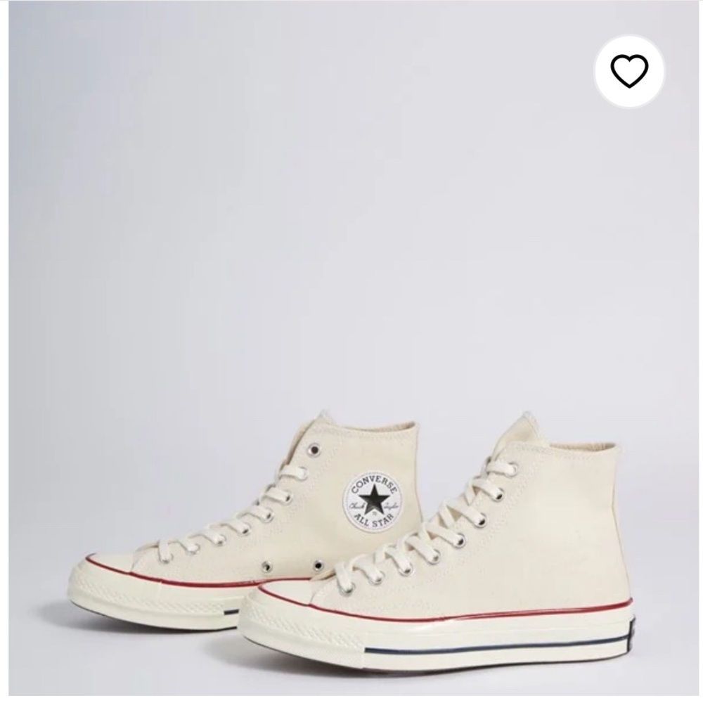 White parchment colour converse